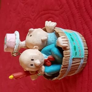 Hallmark 1987 Rub a Dub Dub Holiday Ornament